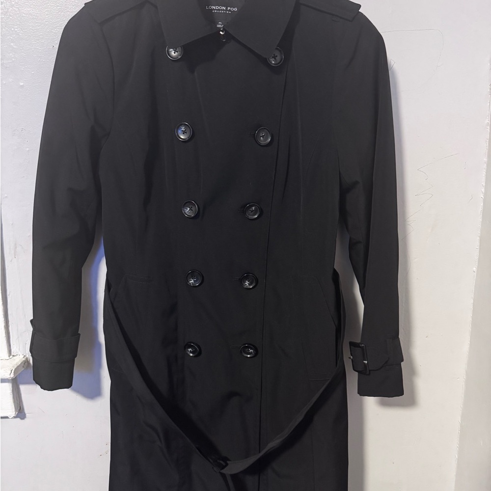 London Fog Men's Classic Black Trench Coat